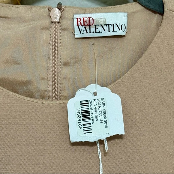 Red Valentino Pink Ruffle Skirt Dress Sz L - Picture 5 of 11